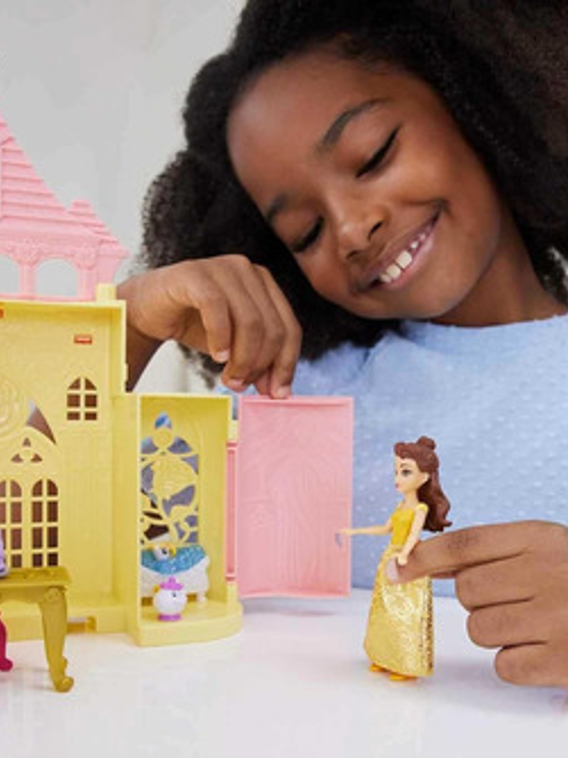 Disney Princesa Casa De Muñecas Castillo De Bella Apilable Multicolor 5