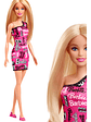 Muñeca Barbie Brand Entry Asst Rubia Mattel Vestido Rosa - Miniatura 1