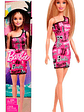 Muñeca Barbie Brand Entry Asst Rubia Mattel Vestido Rosa - Miniatura 3