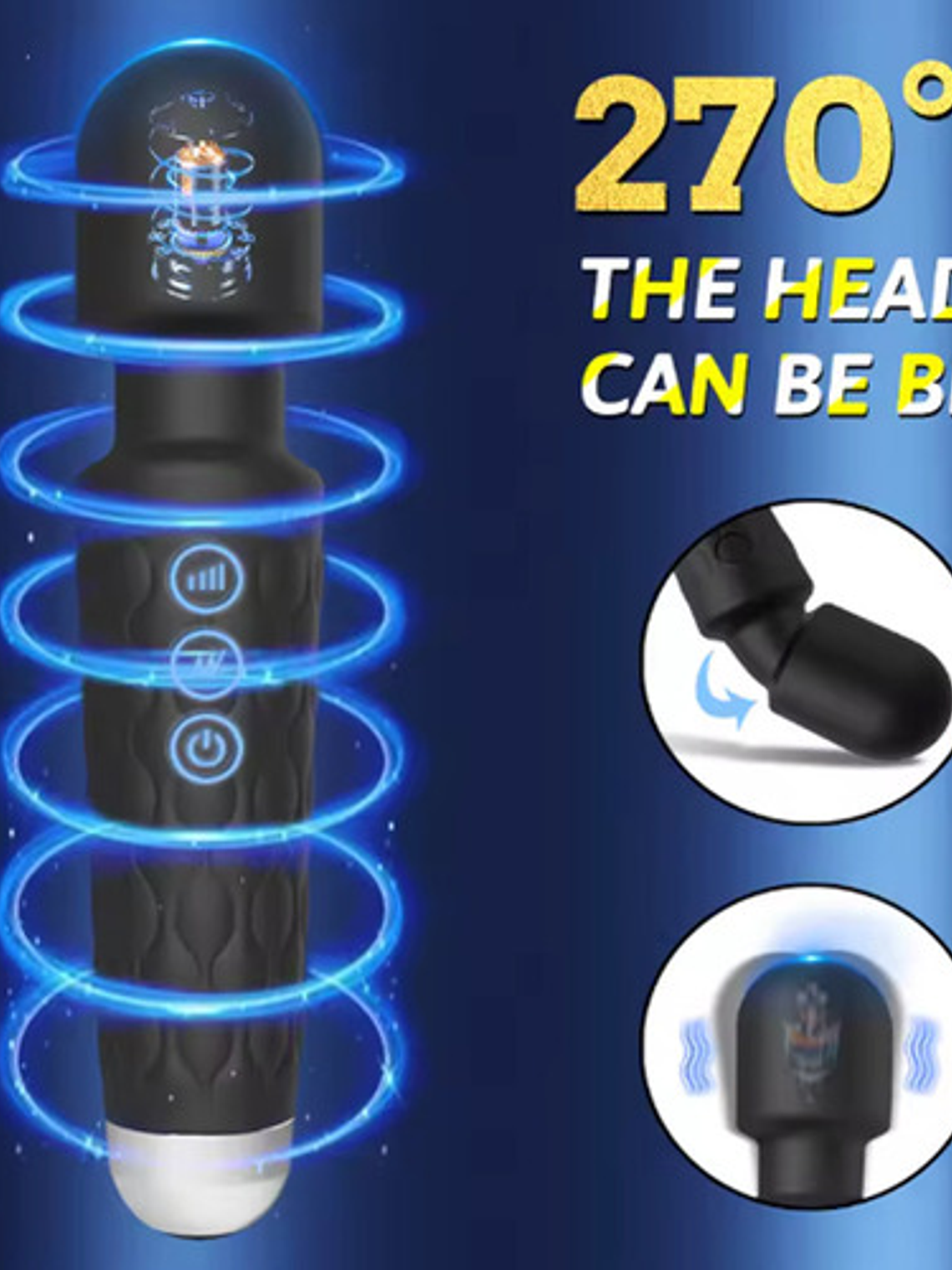 Vibrador Consolador Femenino Inalámbrico Recargable Usb 20cm 3