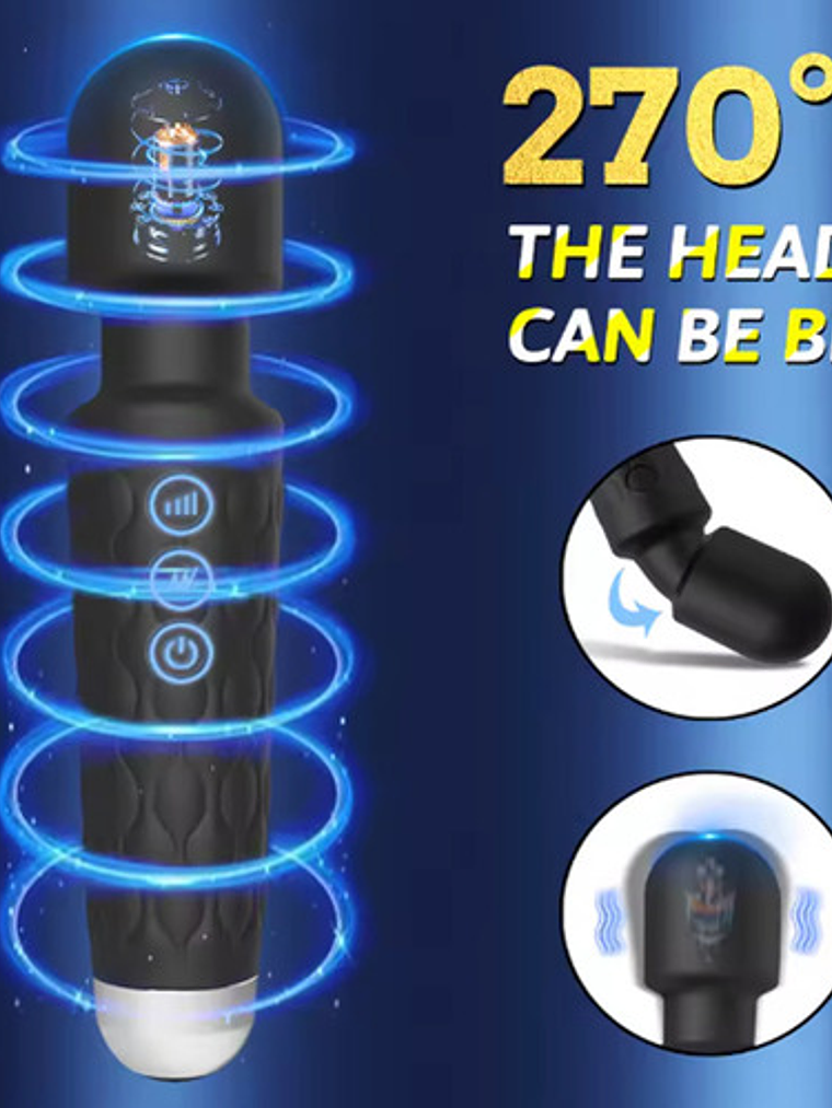 Vibrador Consolador Femenino Inalámbrico Recargable Usb 20cm 3