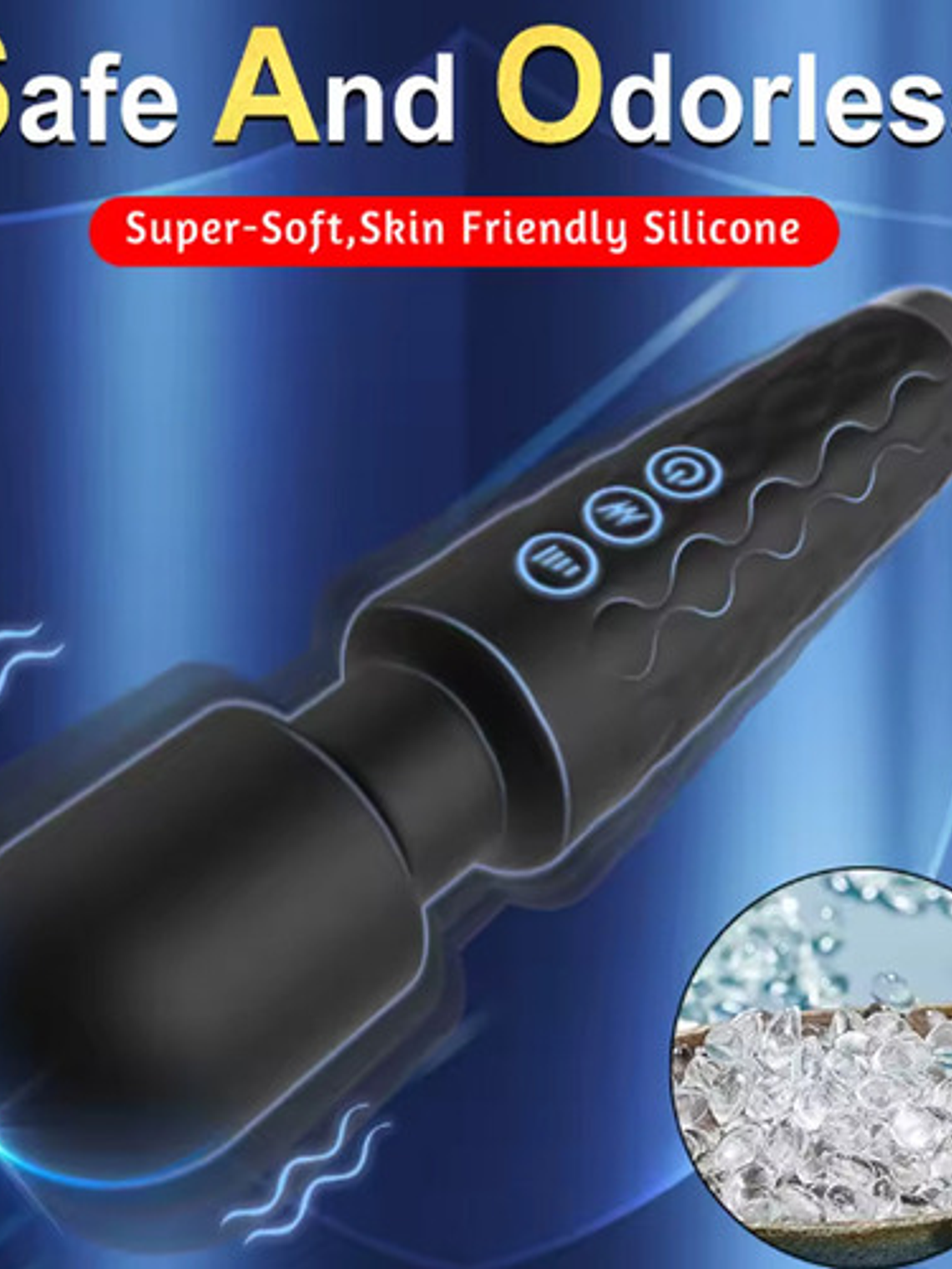 Vibrador Consolador Femenino Inalámbrico Recargable Usb 20cm 5