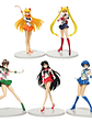 Set 5 Figuras De Sailor Moon 16 Cm Venus Mercury Mars Jupite - Miniatura 1