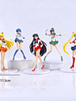 Set 5 Figuras De Sailor Moon 16 Cm Venus Mercury Mars Jupite - Miniatura 2