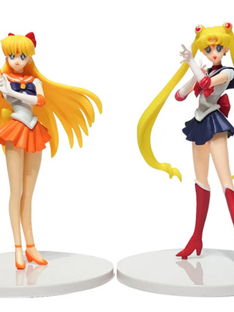 Set 5 Figuras De Sailor Moon 16 Cm Venus Mercury Mars Jupite 3