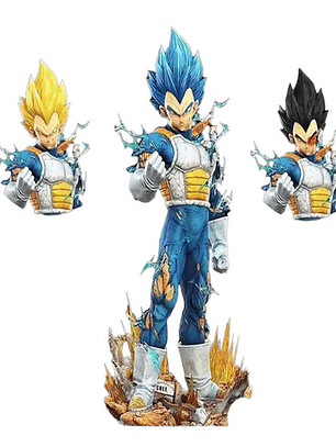 Figura Dragon Ball Vegeta Battle Damage Cambio De Cabezas