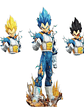 Figura Dragon Ball Vegeta Battle Damage Cambio De Cabezas - Miniatura 2