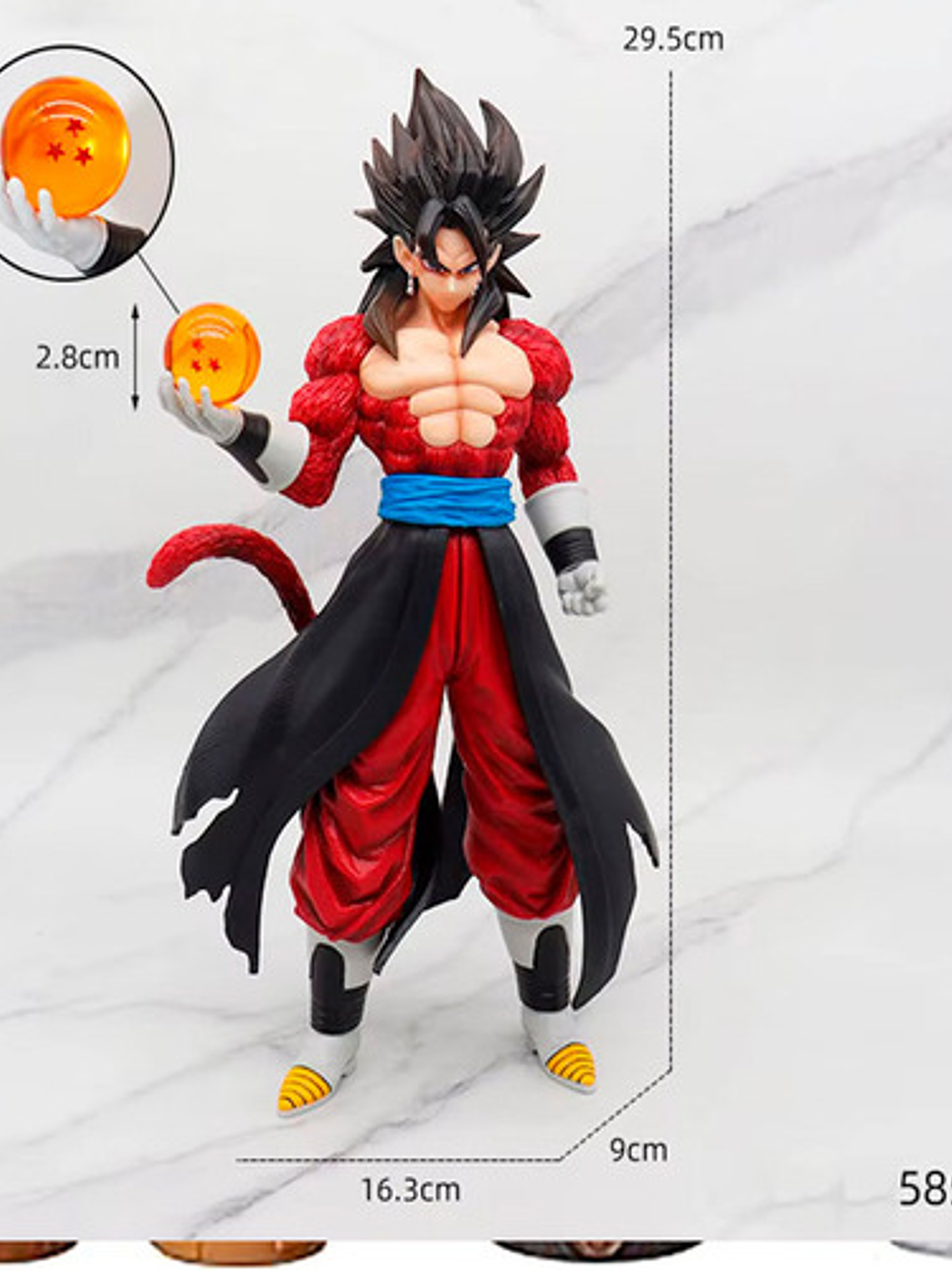 Figura Goku Super Saiyajin Ssj 4 Dragon Ball 29cm 4