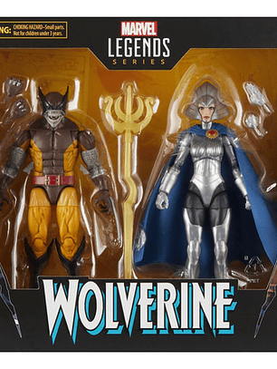 Figura Marvel Legends Series Wolverine Y Lilandra Neramani