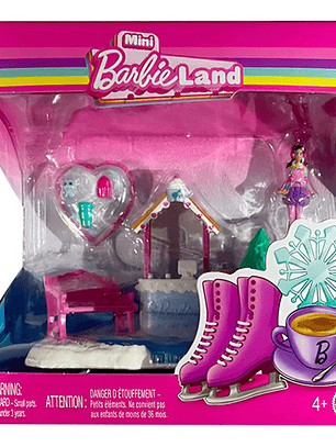 Barbie Mini Barbieland Set Miniatura Pista De Patinaje