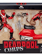 Figura De Deadpool Corps Con Motocicleta Marvel Legends - Miniatura 1