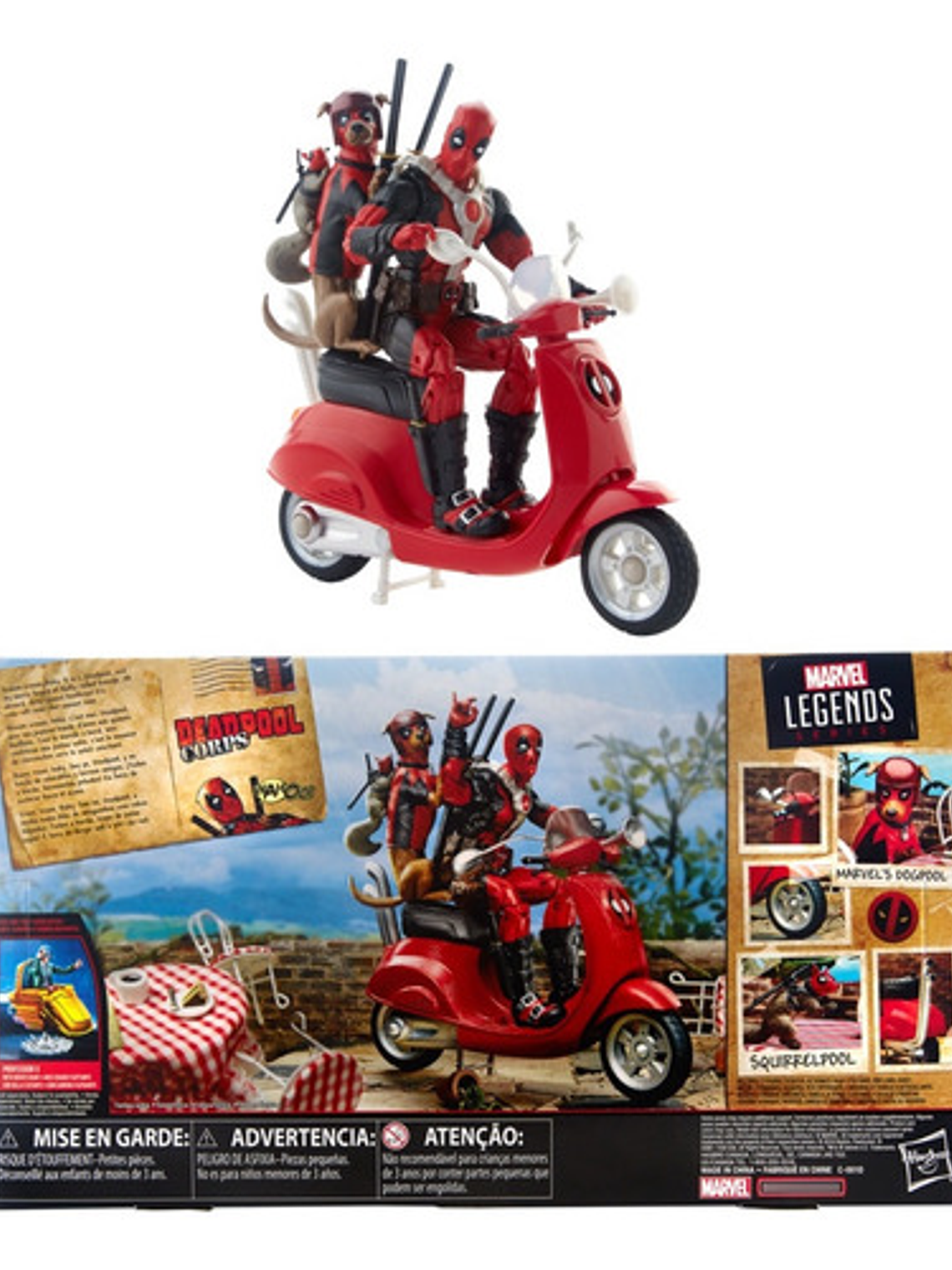 Figura De Deadpool Corps Con Motocicleta Marvel Legends 8