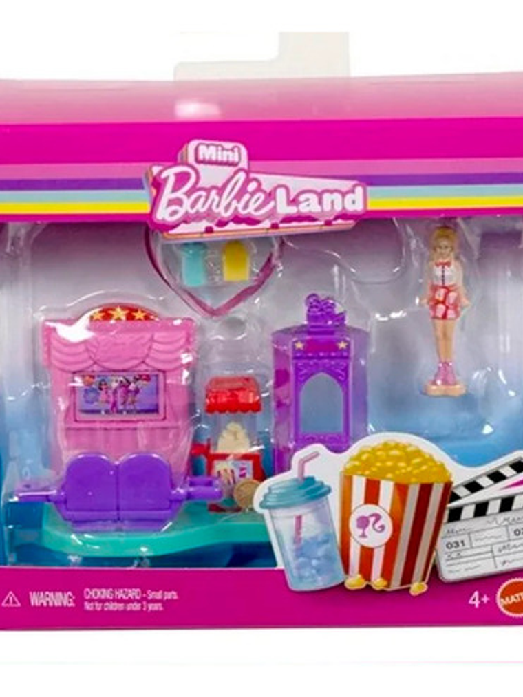Barbie Mini Barbieland Set Miniatura De Cine Jlg62 2