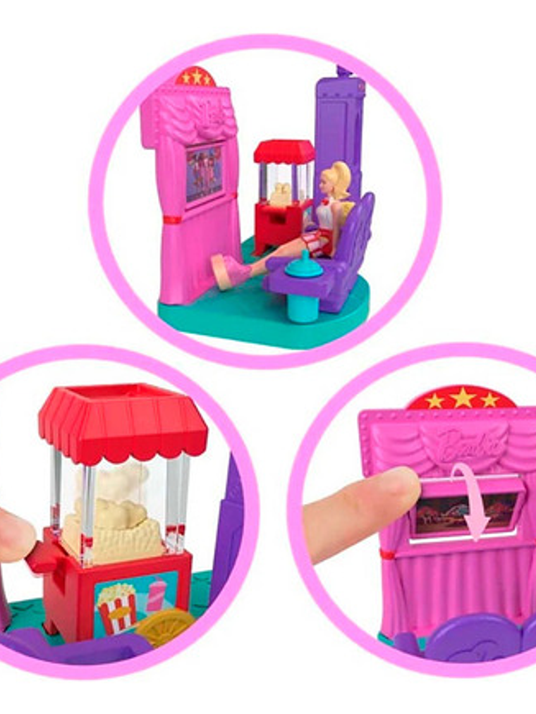 Barbie Mini Barbieland Set Miniatura De Cine Jlg62 3