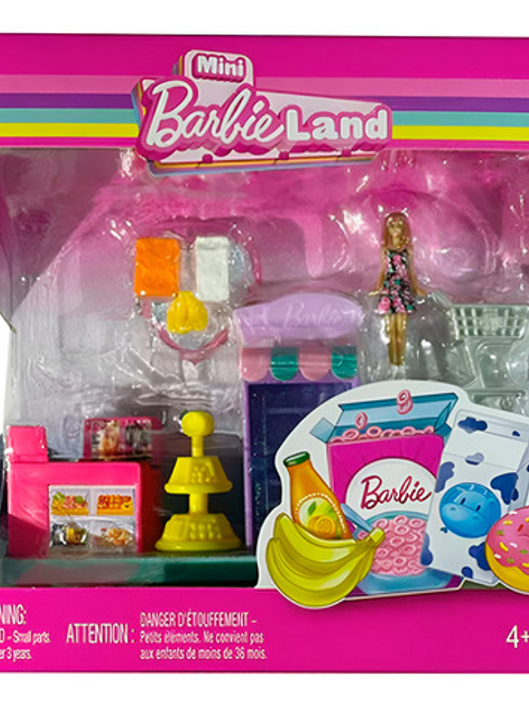 Barbie Mini Barbieland Set Miniatura Supermercado Jlg62 1