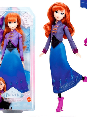 Disney Frozen Muñeca Anna Patinaje Sobre Hielo Mattel
