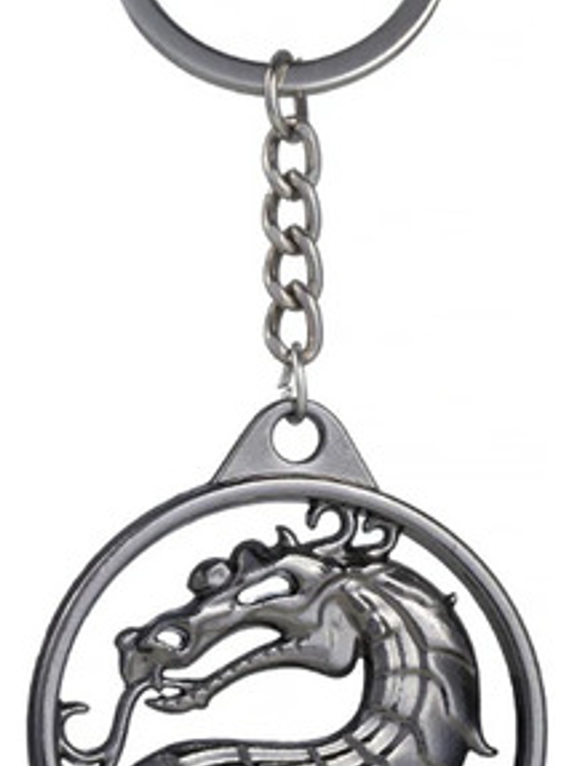 Llavero Metalico Dragon Logo De Mortal Kombat Acero 1