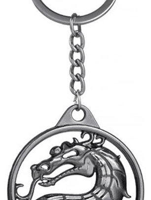 Llavero Metalico Dragon Logo De Mortal Kombat Acero