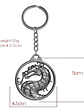 Llavero Metalico Dragon Logo De Mortal Kombat Acero - Miniatura 2
