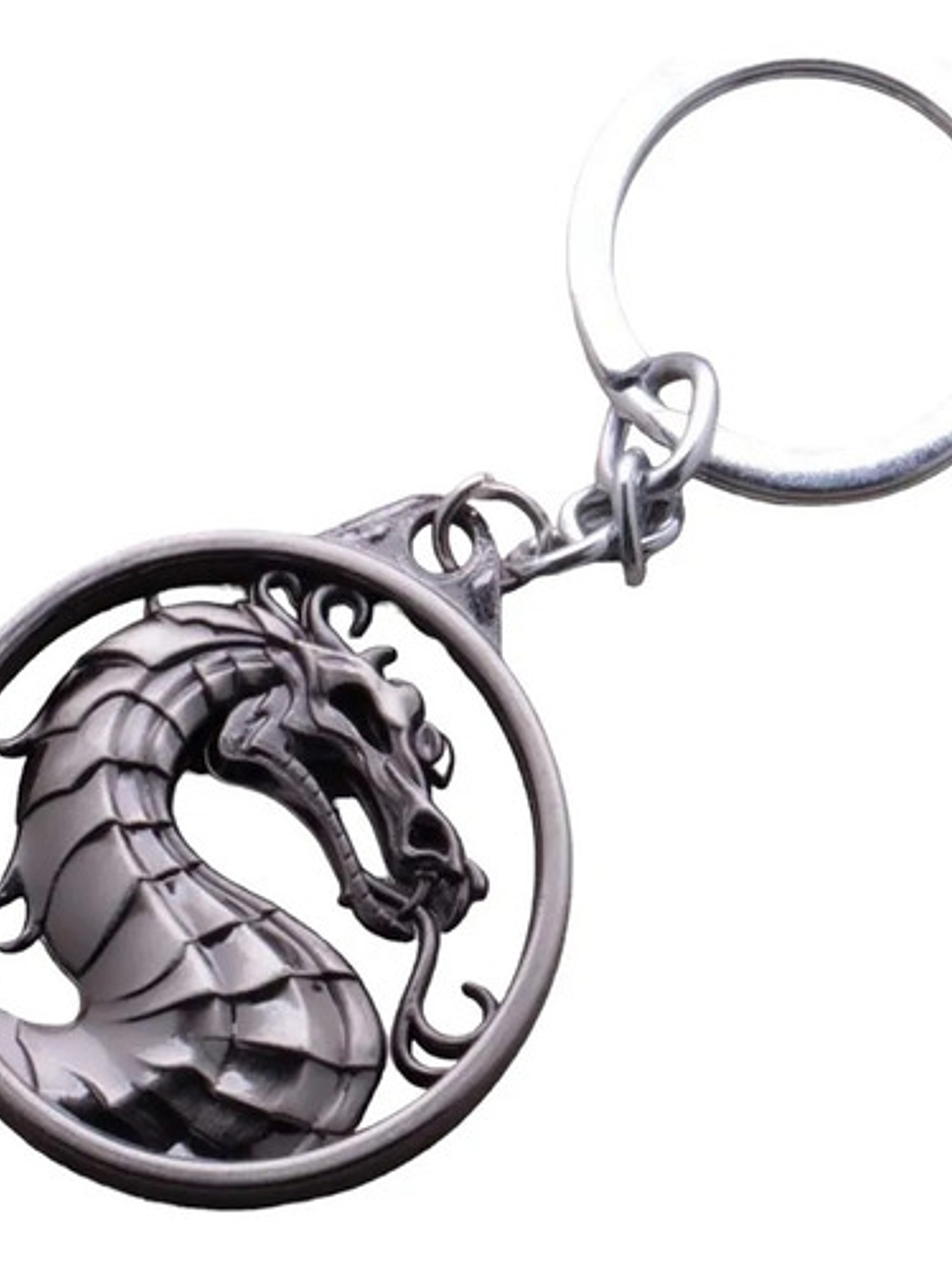 Llavero Metalico Dragon Logo De Mortal Kombat Acero 3