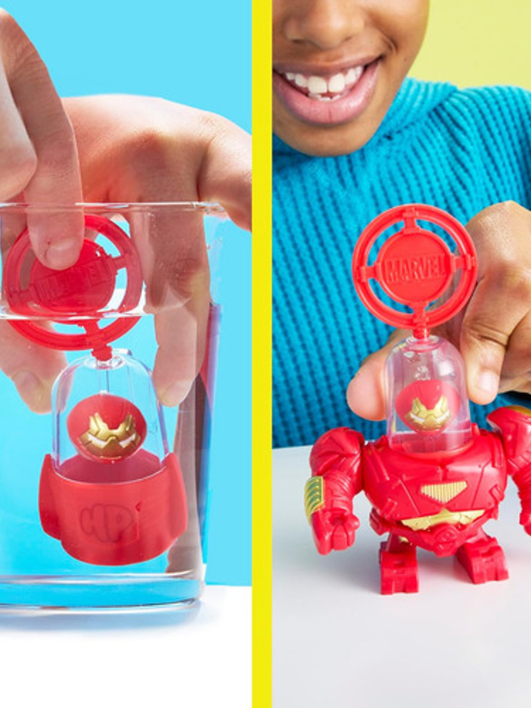 Figura Iron Man Hulkbuster Aqua Armadura Hydro Pods Marvel 8