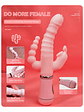 Consolador 3 En 1 Conejo Vibrador Impermeable Carga Usb - Miniatura 4