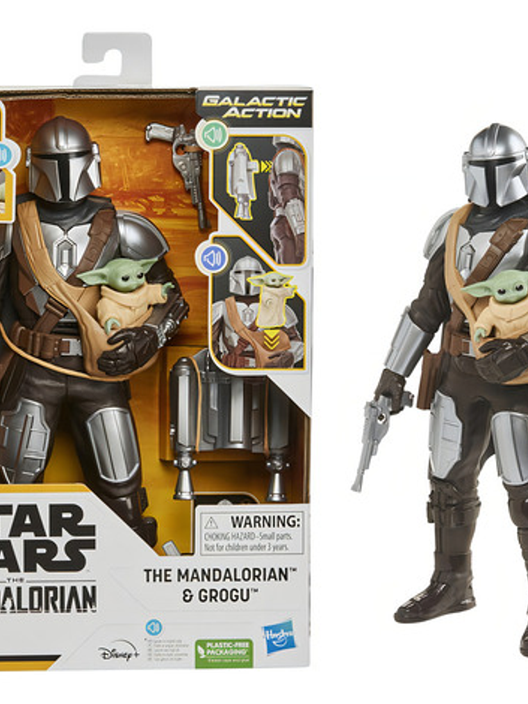 Star Wars Galactic Action The Mandalorian Y Grogu 12pulgadas 4