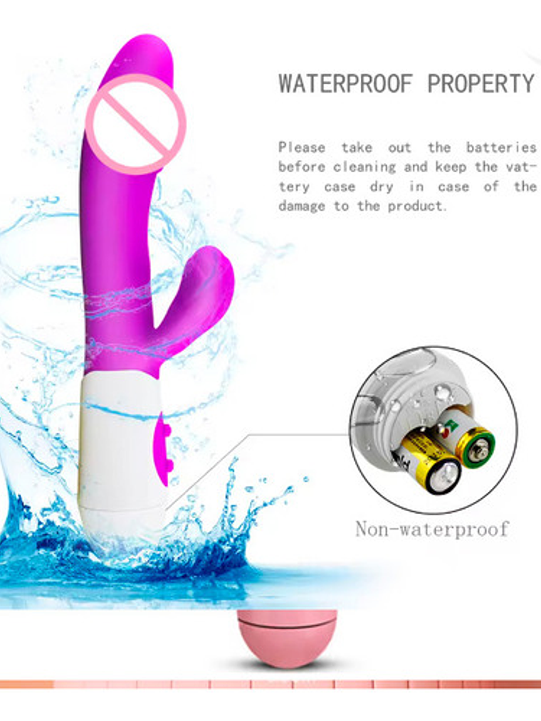 Vibrador Rabbit Consolador Vagina Punto G Orgasmo 18cm 2