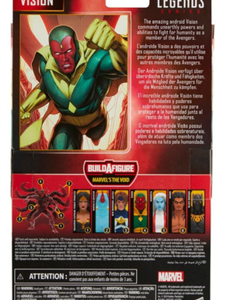Figura De Acción Marvel Legends Series Visión Baf The Void 7