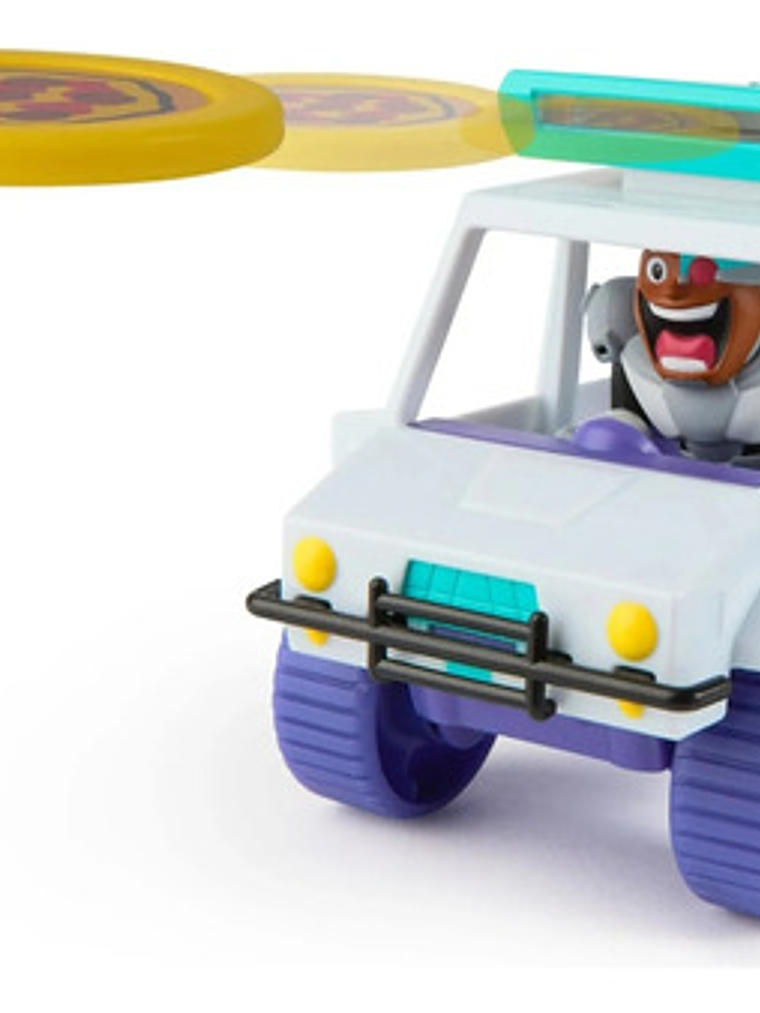 Auto Lanzador De Pizzas Teen Titans Go Cyborg Pizza Launcher 4