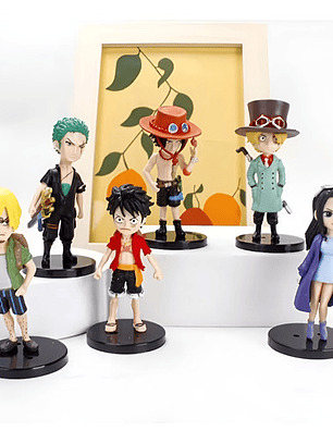 Figuras Pvc Anime De One Piece Set De 6 Luffy Soro Sanji