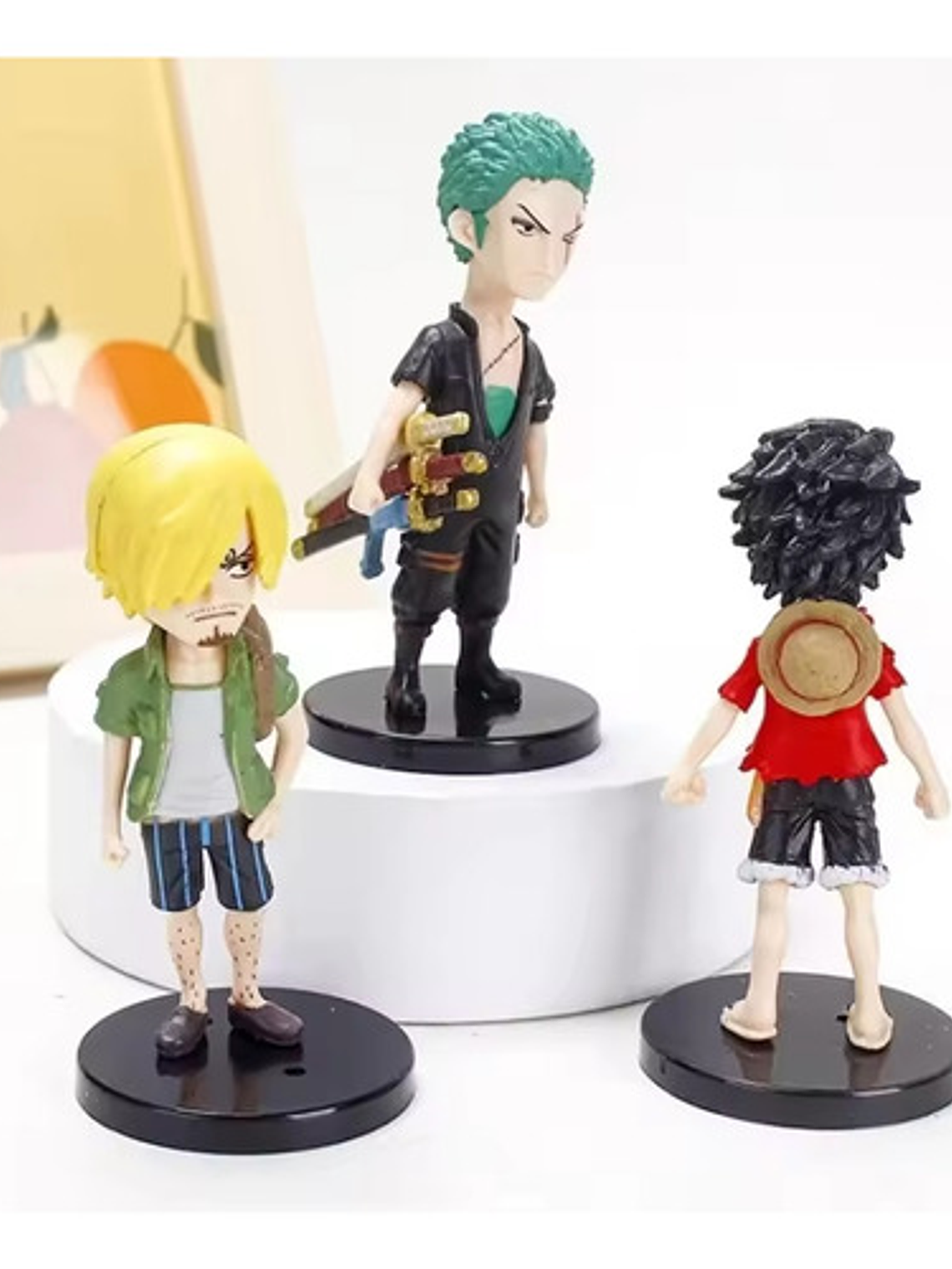 Figuras Pvc Anime De One Piece Set De 6 Luffy Soro Sanji 2