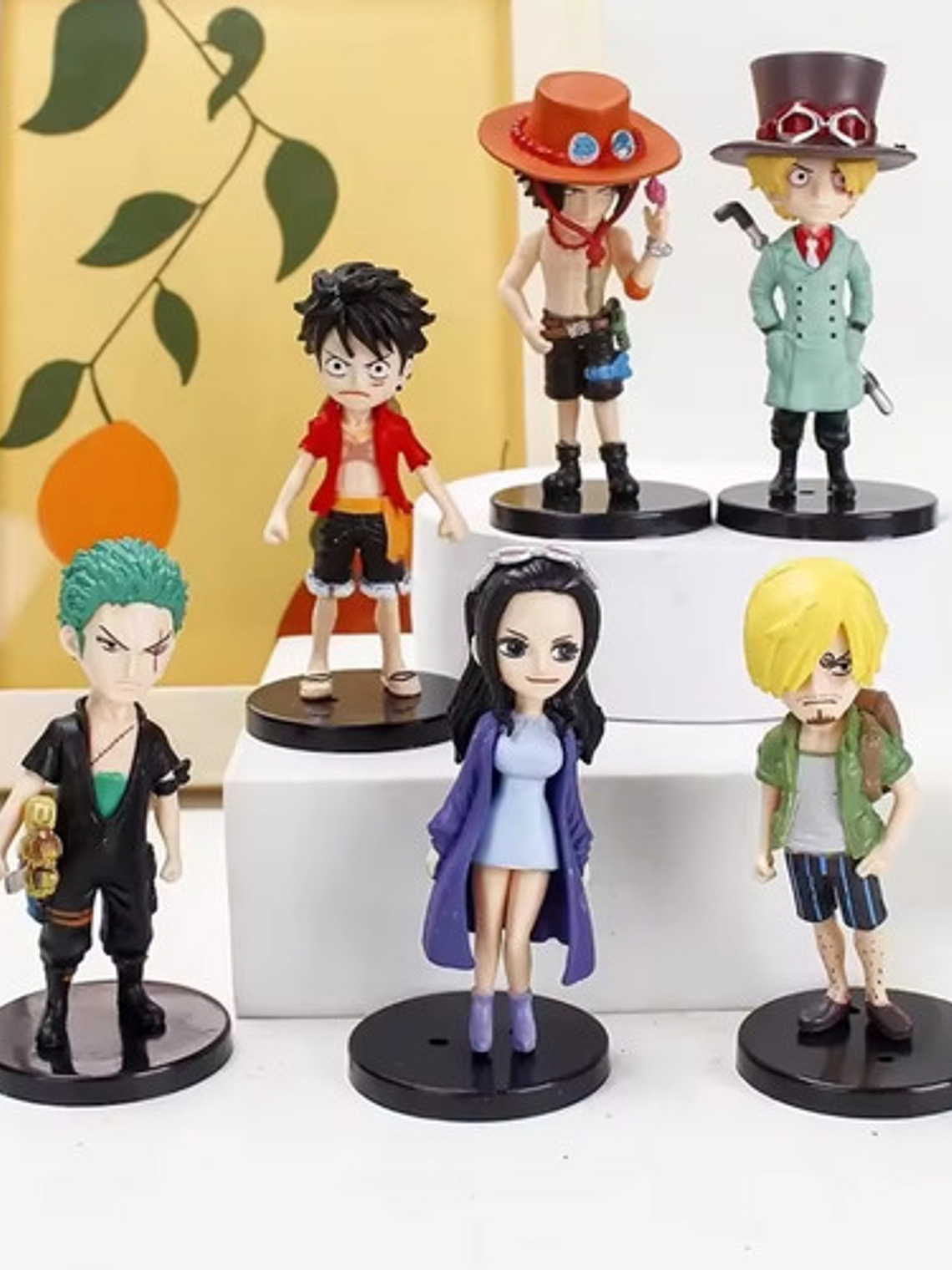 Figuras Pvc Anime De One Piece Set De 6 Luffy Soro Sanji 4