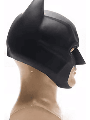 Máscara De Batman En Látex Adulto Cosplay Halloween