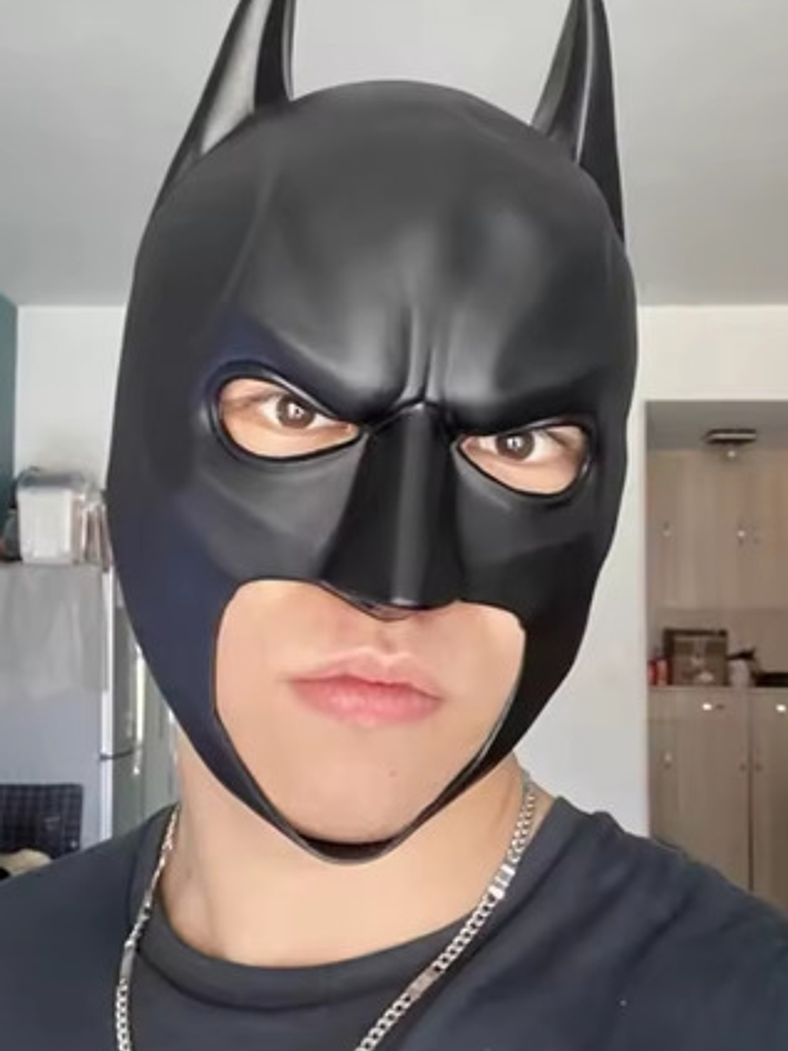 Máscara De Batman En Látex Adulto Cosplay Halloween 4