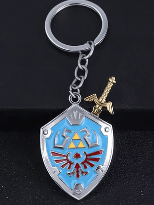 Llavero Metálico Escudo Espada Link The Legends O Of Zelda