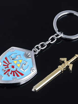Llavero Metálico Escudo Espada Link The Legends O Of Zelda