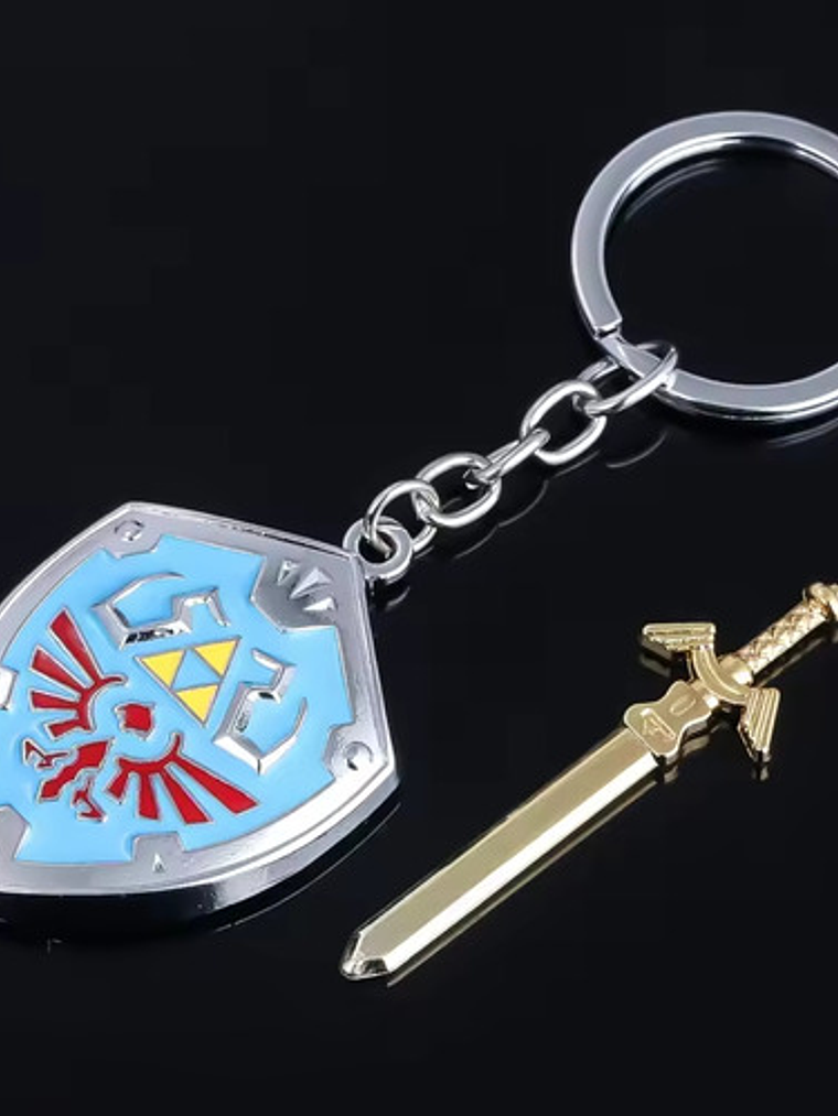 Llavero Metálico Escudo Espada Link The Legends O Of Zelda 2