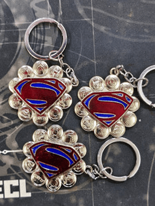 Llavero Spinner Logo De Superman Metalico Dc Comic