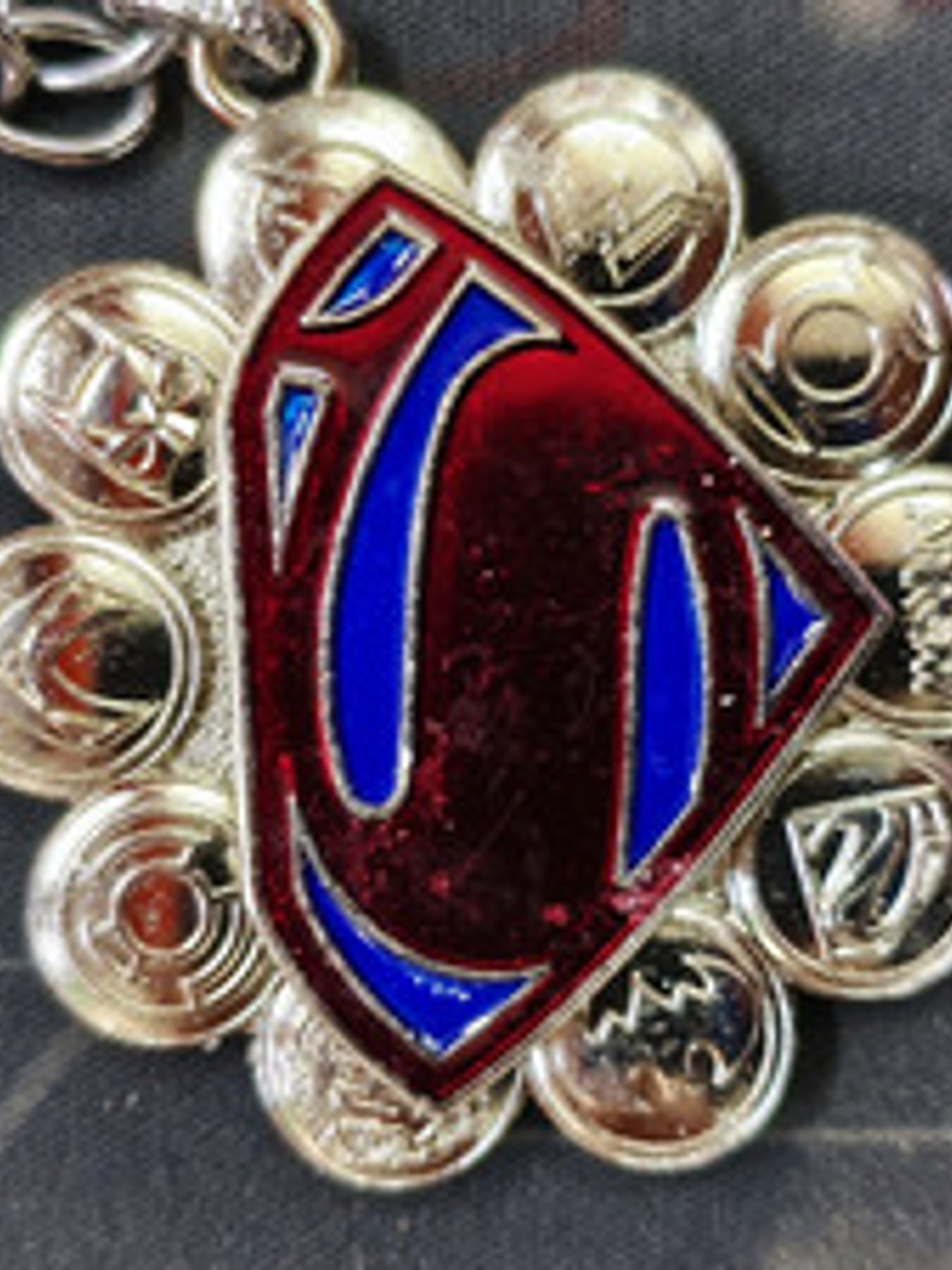 Llavero Spinner Logo De Superman Metalico Dc Comic 4