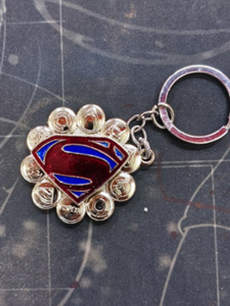 Llavero Spinner Logo De Superman Metalico Dc Comic 5