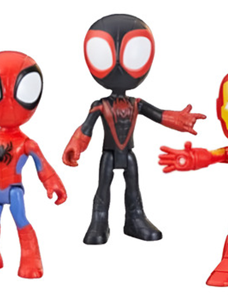 Figuras Accion Spider Friend Pack 3 Figuras Iron Man Spider 1