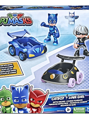 Auto Pj Mask Catboy Luna Girl Battle Racers Color Azul