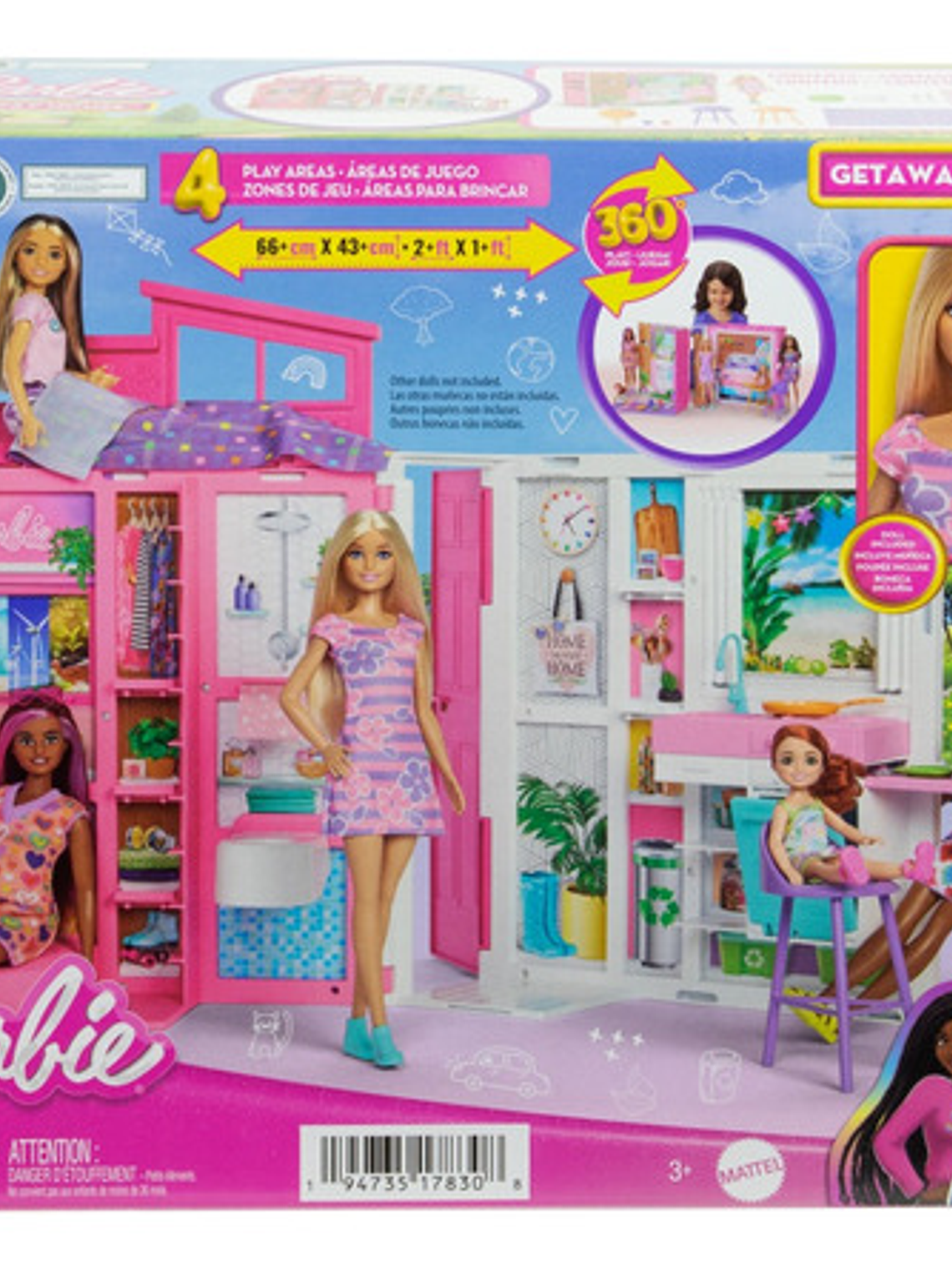 Barbie Casa De Muñecas Glam Con Muñeca Multicolor 5