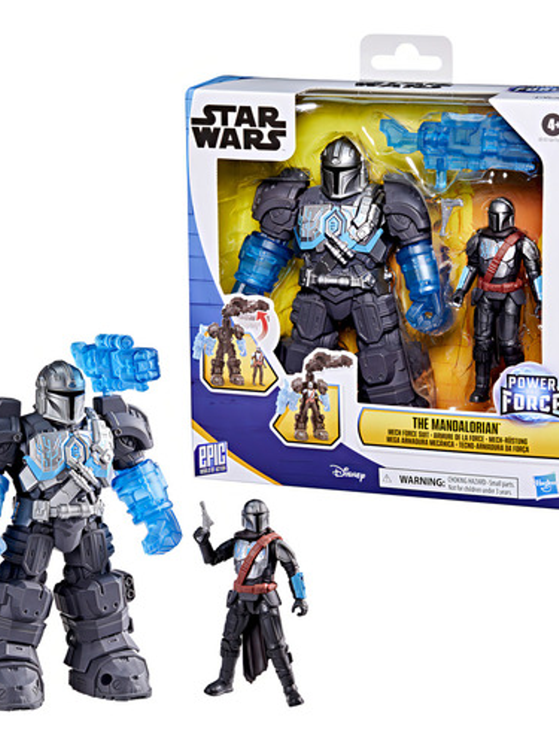 Figura De Acción Star Wars Epic World Of Action Mega Armadura Mecánica The Mandalorian 3