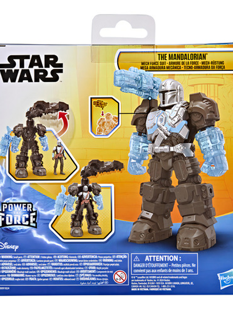 Figura De Acción Star Wars Epic World Of Action Mega Armadura Mecánica The Mandalorian 4