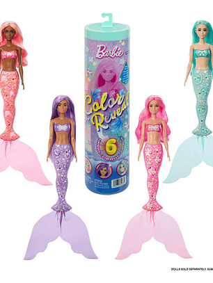 Barbie Color Reveal Series Mermaid ( Sirenas ) 2025 Mattel