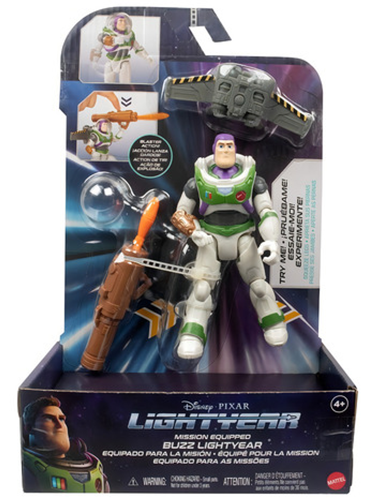 Figura Disney Pixar Lightyear Buzz Equipado Para La Misión 5