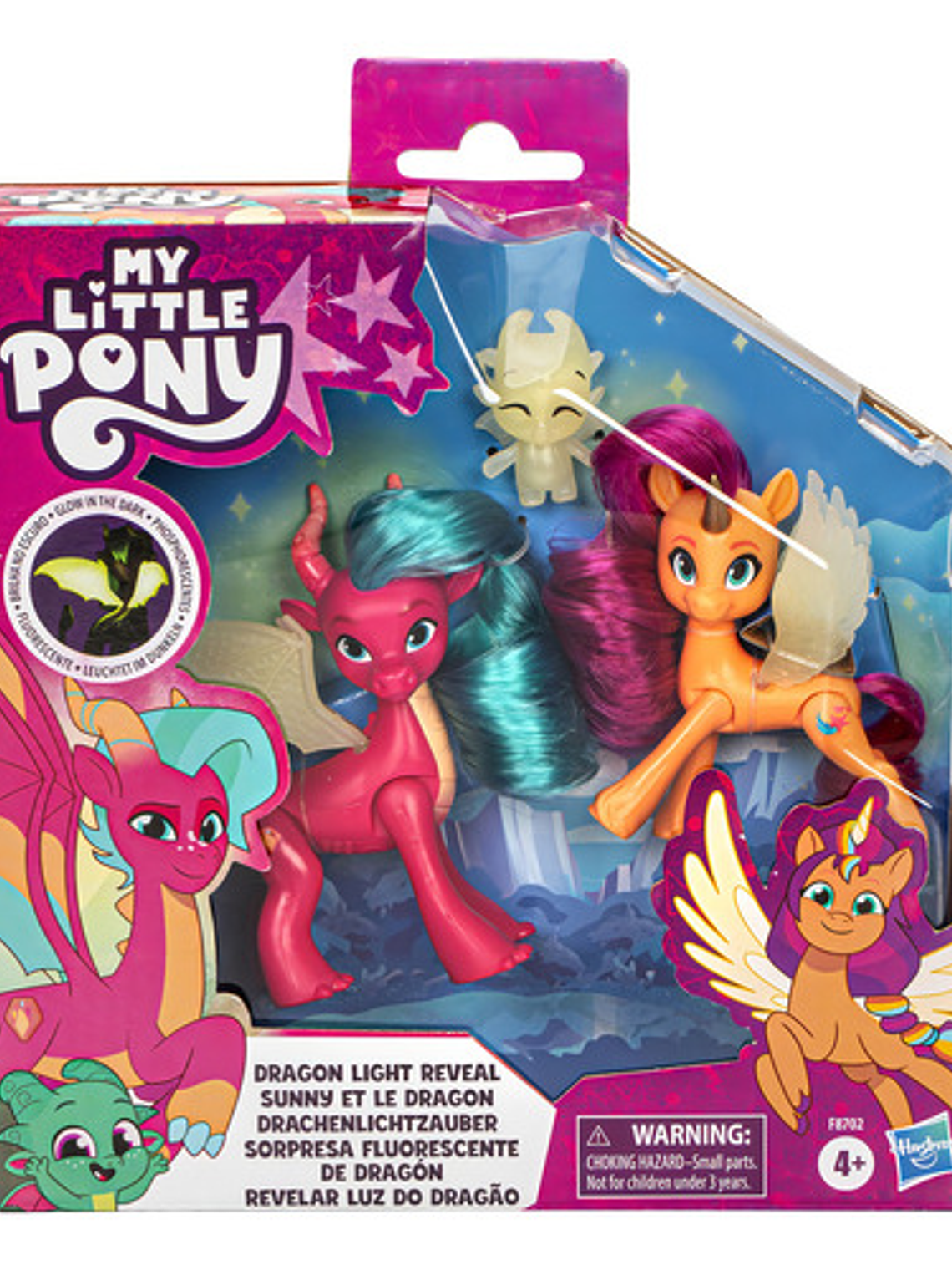 Muñeca My Little Pony Sorpresa Fluorescente De Dragón 1