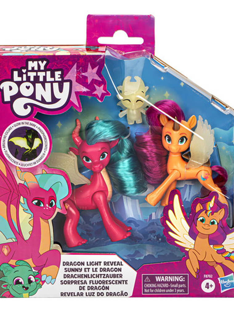 Muñeca My Little Pony Sorpresa Fluorescente De Dragón 1